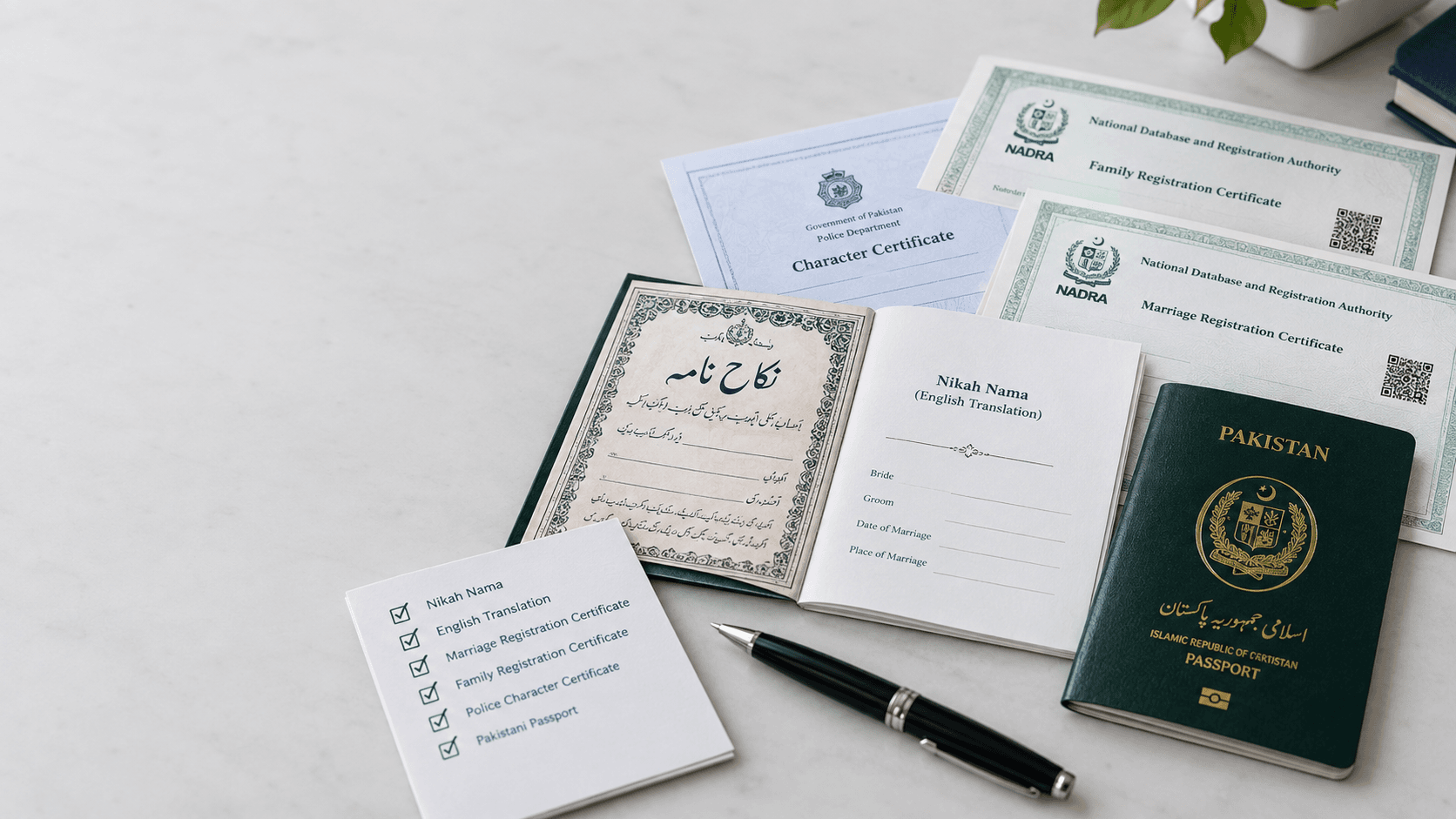 Mandatory Civil Documents Checklist for NVC Pakistan